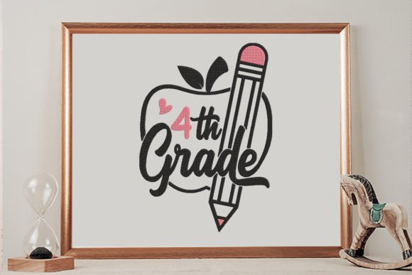 4th Grade Apple Pencil Embroidery Design Review
