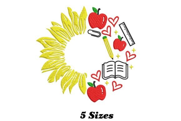 Apple Sunflower Back to School Design Review