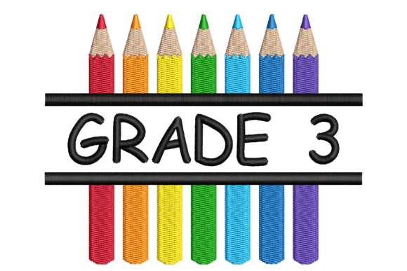 Grade 3 Split Colored Pencils Design Review