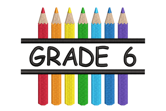 Grade 6 Split Colored Pencils: A Back to School Must-Have for Embroidery Sellers