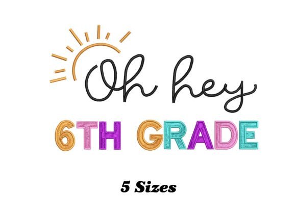 Hey 6th Grade: An Embroidery Design Review