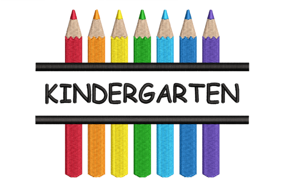 Kindergarten Split Pencil: A Seasonal Embroidery Gem