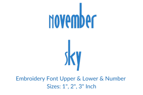 November Sky Font: An Embroidery Seller’s Review