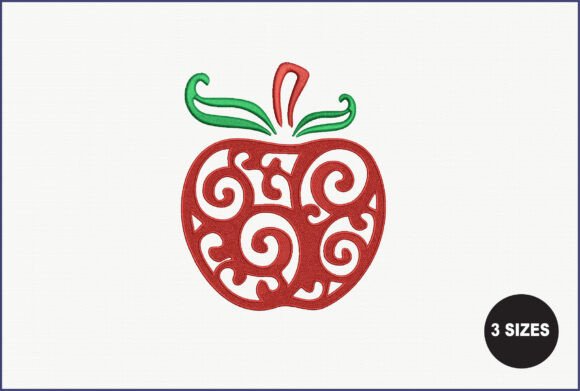 School Apple Embroidery: A Back to School Must-Have for Craft Sellers