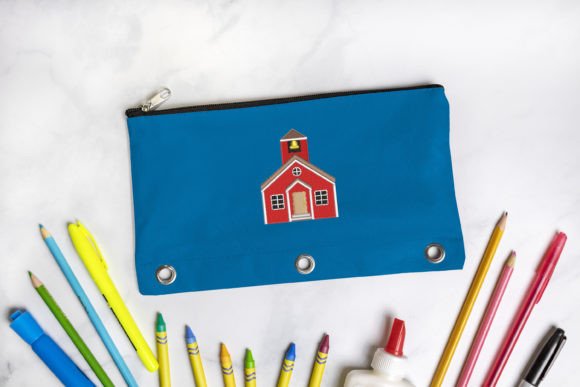 Schoolhouse Mini Embroidery