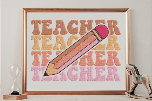 Teacher Echo Stacked: A Versatile Embroidery Design for Small Batch Sellers