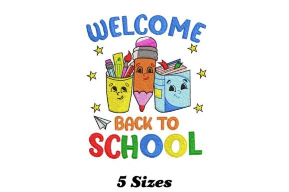 Welcome Back to School Day Embroidery Design Review